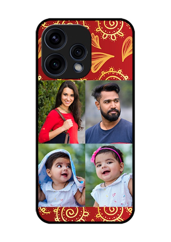 Oppo Reno 15 5G Custom Glass Phone Case - 4 Image Traditional Design