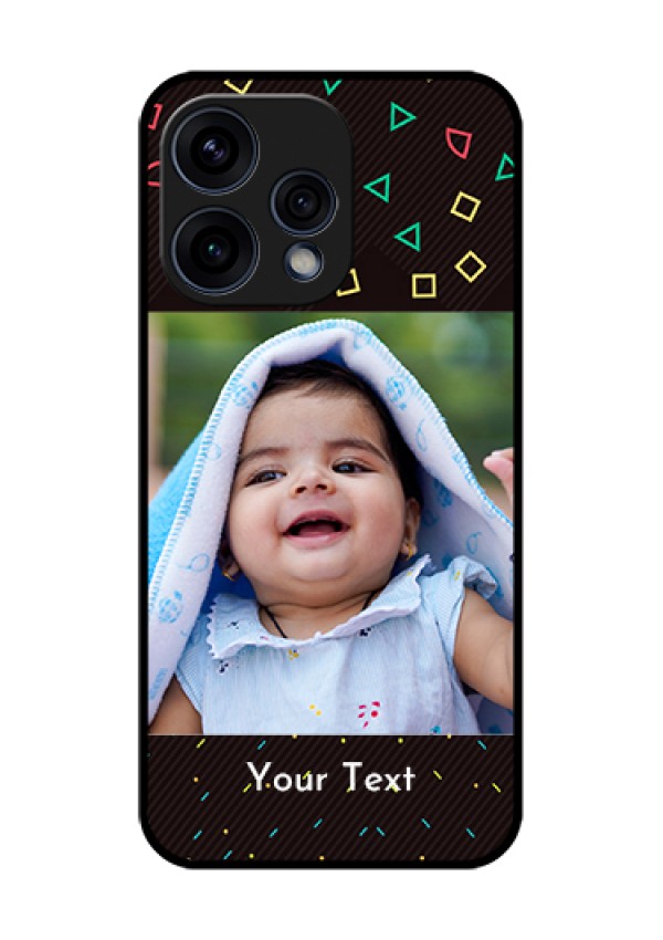 Oppo Reno 15 5G Custom Glass Phone Case - With Confetti Birthday Design