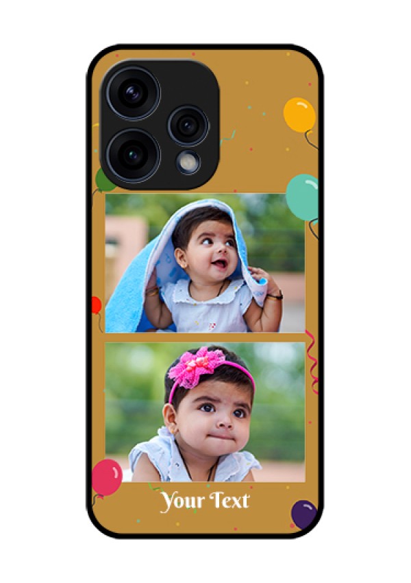 Oppo Reno 15 5G Custom Glass Phone Case - Image Holder With Birthday Celebrations Design
