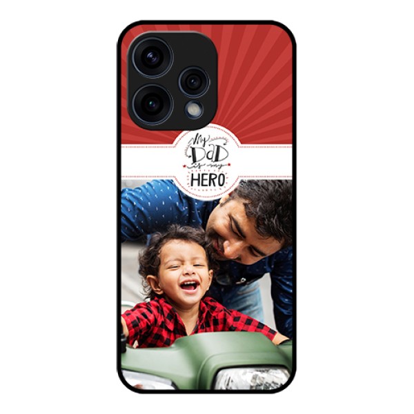 Oppo Reno 15 5G Custom Glass Phone Case - My Dad Hero Design