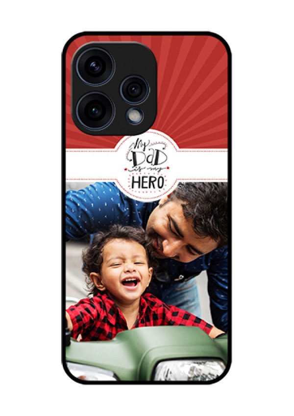 Oppo Reno 15 5G Custom Glass Phone Case - My Dad Hero Design