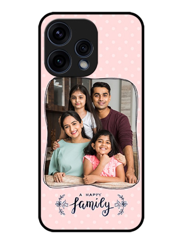 Custom Oppo Reno 15 5G Custom Glass Phone Case - Family With Dots Design
