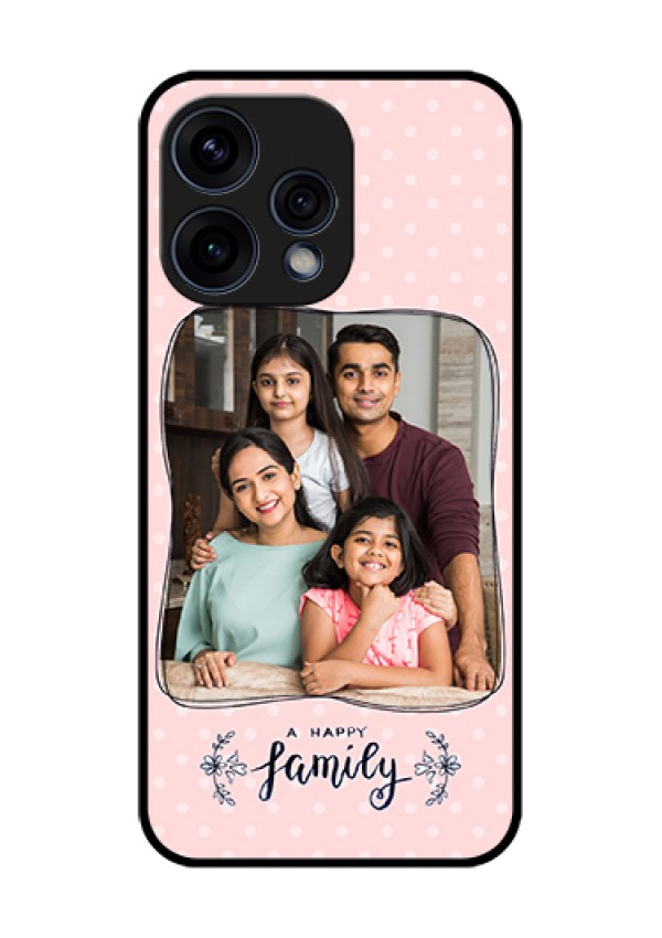 Oppo Reno 15 5G Custom Glass Phone Case - Family With Dots Design