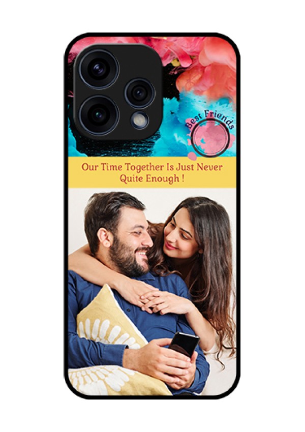 Oppo Reno 15 5G Custom Glass Phone Case - Quote With Acrylic Painting Design