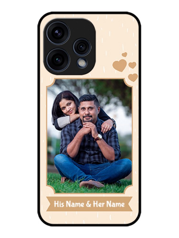Custom Oppo Reno 15 5G Custom Glass Phone Case - With Confetti Love Design