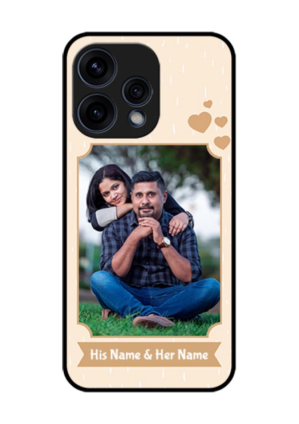 Oppo Reno 15 5G Custom Glass Phone Case - With Confetti Love Design