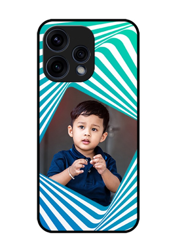 Oppo Reno 15 5G Custom Glass Phone Case - Abstract Spiral Design