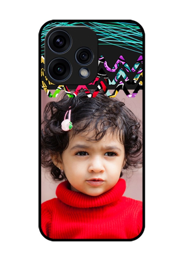 Oppo Reno 15 5G Custom Glass Phone Case - Neon Abstract Design