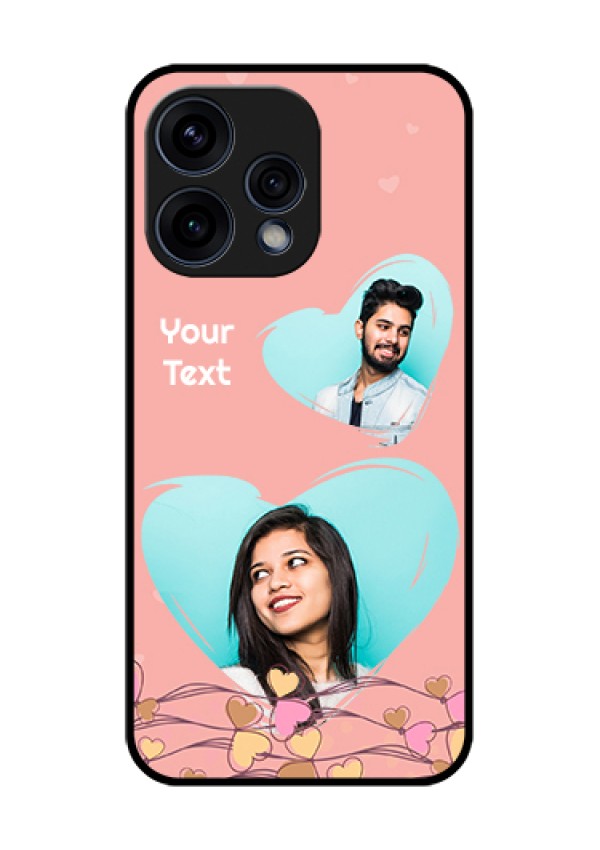 Oppo Reno 15 5G Custom Glass Phone Case - Love Doodle Design