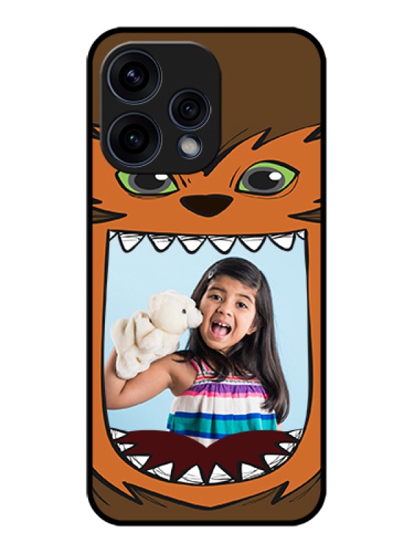 Custom Oppo Reno 15 5G Custom Glass Phone Case - Owl Monster Back Case Design