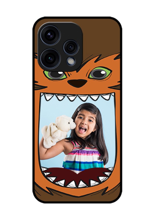 Oppo Reno 15 5G Custom Glass Phone Case - Owl Monster Back Case Design