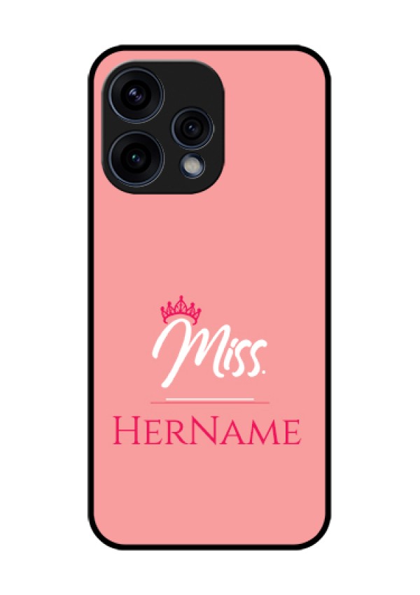 Oppo Reno 15 5G Custom Glass Phone Case - Mrs With Name Design