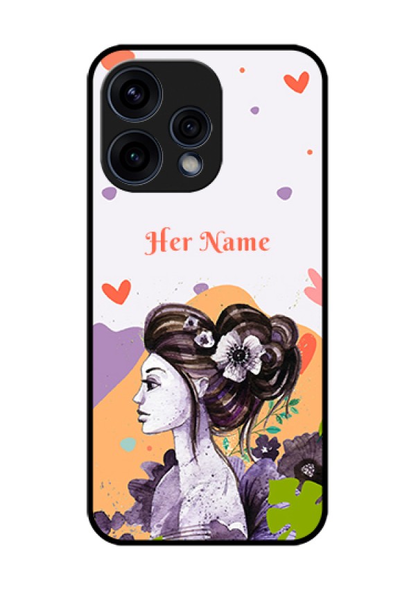 Oppo Reno 15 5G Custom Glass Phone Case - Woman And Nature Design