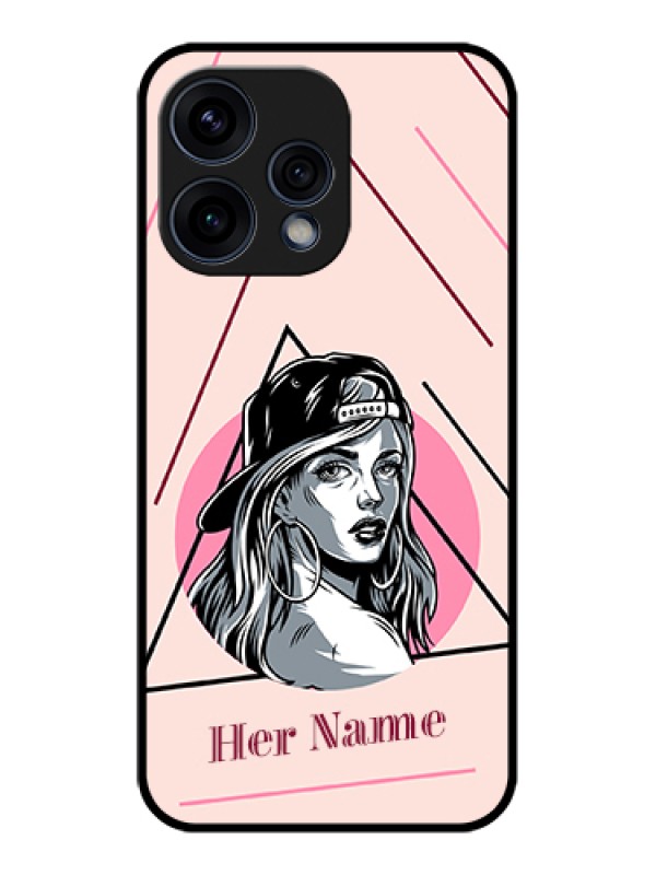 Custom Oppo Reno 15 5G Custom Glass Phone Case - Rockstar Girl Design