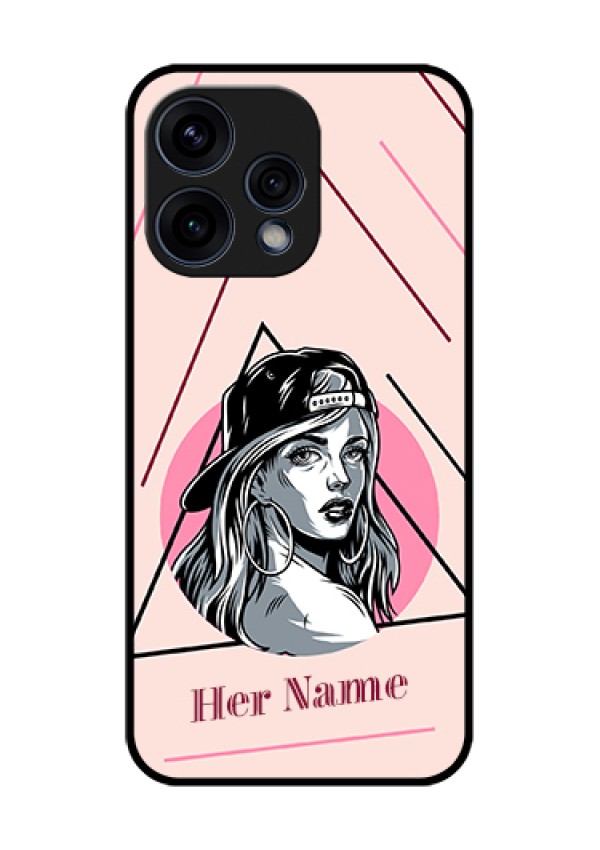 Oppo Reno 15 5G Custom Glass Phone Case - Rockstar Girl Design