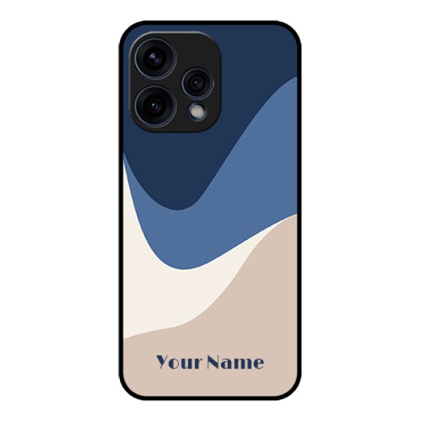 Oppo Reno 15 5G Custom Glass Phone Case - Abstract Drip Art Design