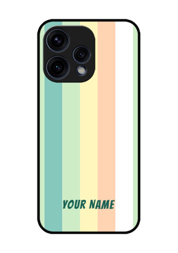 Oppo Reno 15 5G Custom Glass Phone Case - Multi - Colour Stripes Design