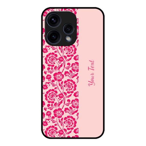 Oppo Reno 15 5G Custom Glass Phone Case - Attractive Floral Pattern Design