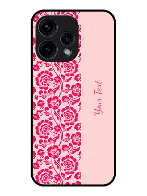 Custom Oppo Reno 15 5G Custom Glass Phone Case - Attractive Floral Pattern Design
