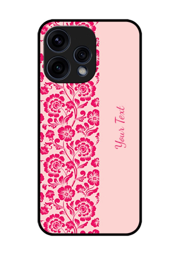 Oppo Reno 15 5G Custom Glass Phone Case - Attractive Floral Pattern Design