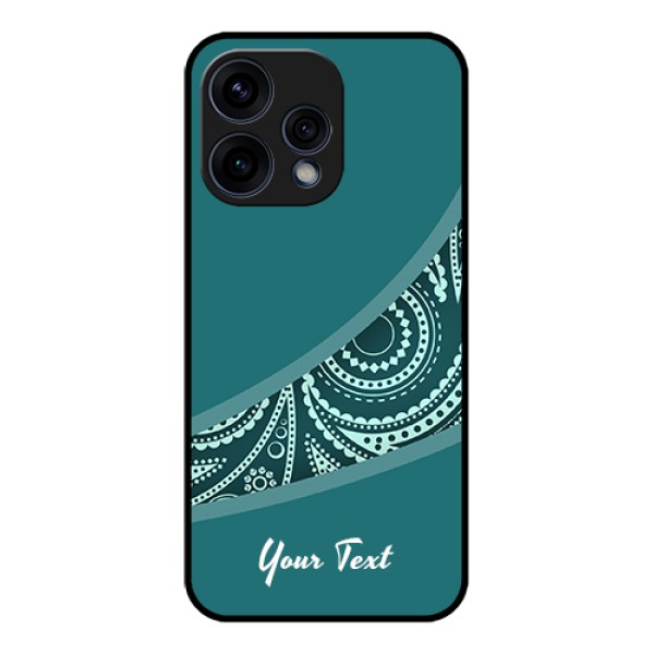 Oppo Reno 15 5G Custom Glass Phone Case - Semi Visible Floral Design