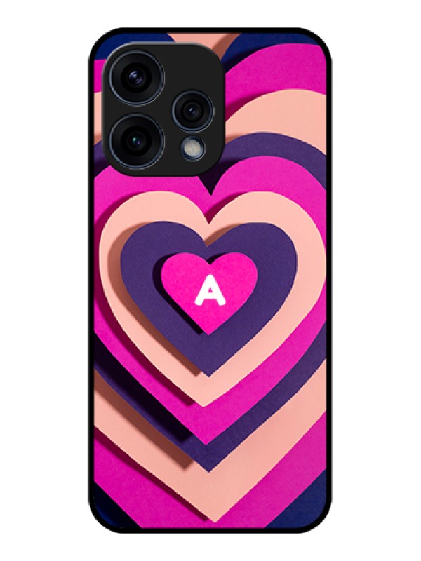Custom Oppo Reno 15 5G Custom Glass Phone Case - Cute Heart Pattern Design