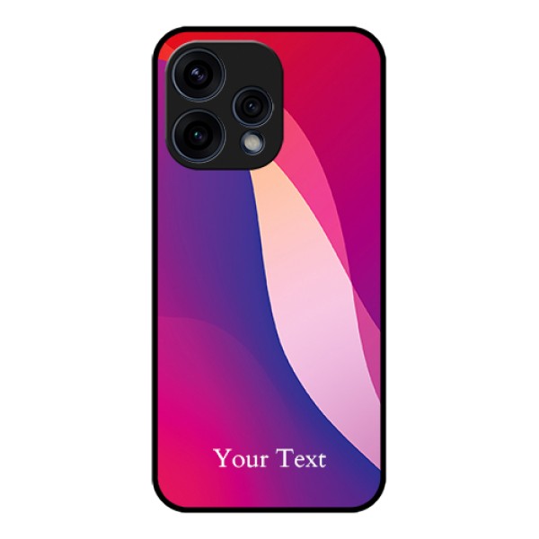 Oppo Reno 15 5G Custom Glass Phone Case - Digital Abstract Overlap Design Oppo Reno 15 5G Custom Glass Phone Case - Digital Abstract Overlap Design