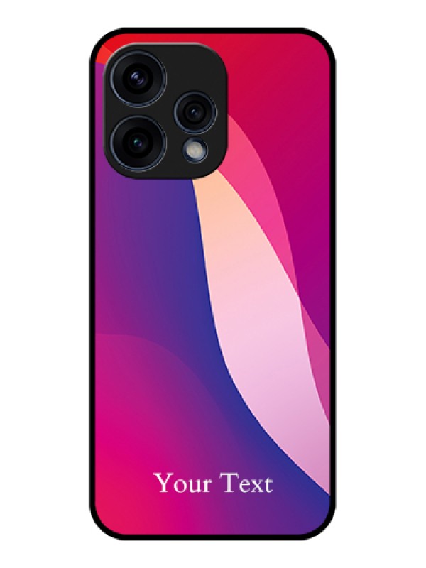 Custom Oppo Reno 15 5G Custom Glass Phone Case - Digital Abstract Overlap Design