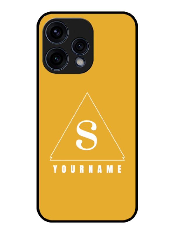 Custom Oppo Reno 15 5G Custom Glass Phone Case - Simple Triangle Design