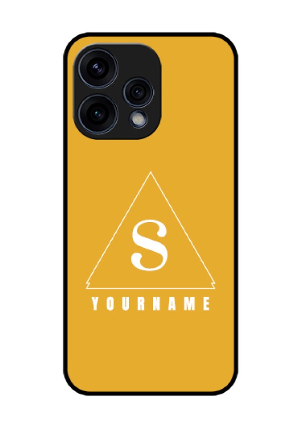Oppo Reno 15 5G Custom Glass Phone Case - Simple Triangle Design