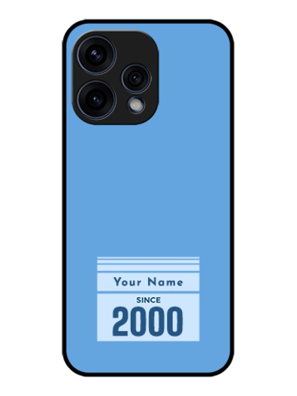 Custom Oppo Reno 15 5G Custom Glass Phone Case - Custom Year Of Birth Design