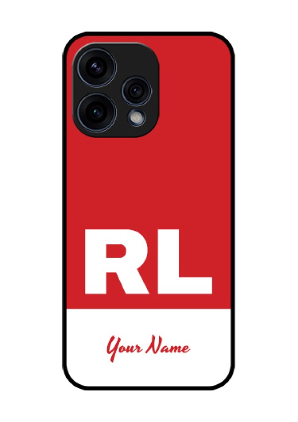 Oppo Reno 15 5G Custom Glass Phone Case - Dual Tone Custom Text Design