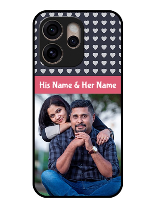 Custom Oppo Reno 15 Pro 5G Custom Glass Phone Case - Love Symbols Design