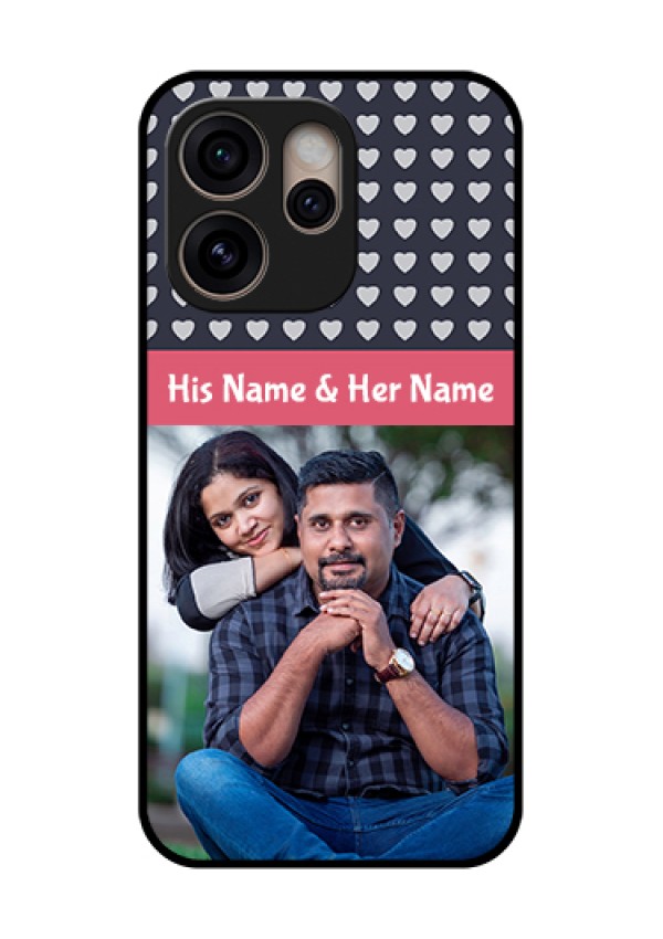Oppo Reno 15 Pro 5G Custom Glass Phone Case - Love Symbols Design