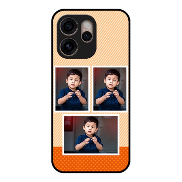 Oppo Reno 15 Pro 5G Custom Glass Phone Case - Bulk Photos Upload Design