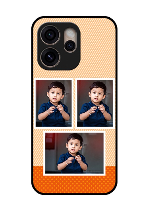 Oppo Reno 15 Pro 5G Custom Glass Phone Case - Bulk Photos Upload Design