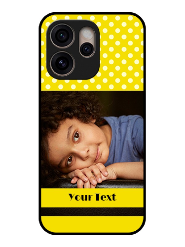 Custom Oppo Reno 15 Pro 5G Custom Glass Phone Case - Bright Yellow Case Design