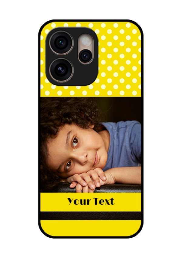 Oppo Reno 15 Pro 5G Custom Glass Phone Case - Bright Yellow Case Design