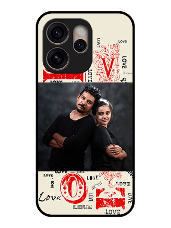 Custom Oppo Reno 15 Pro 5G Custom Glass Phone Case - Trendy Love Design Case