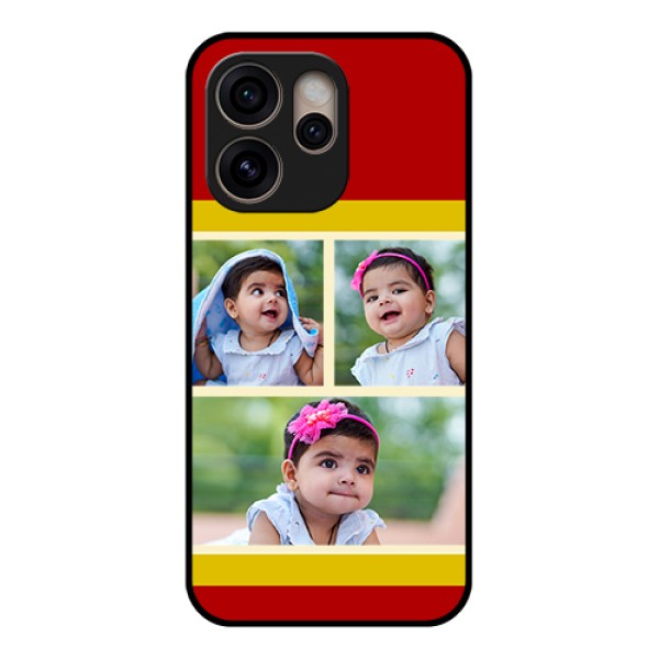 Oppo Reno 15 Pro 5G Custom Glass Phone Case - Multiple Pic Upload Design
