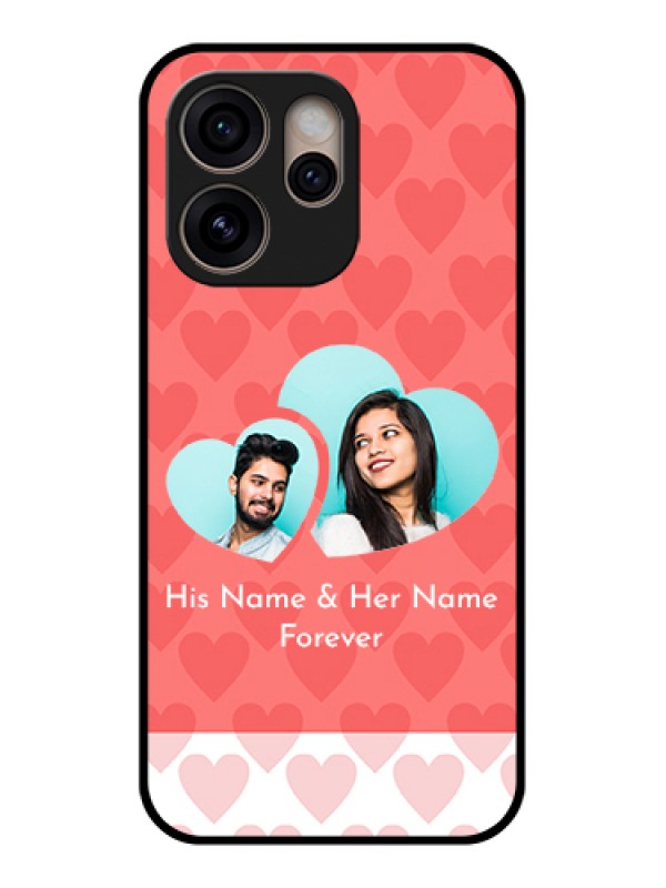 Custom Oppo Reno 15 Pro 5G Custom Glass Phone Case - Couple Pic Upload Design
