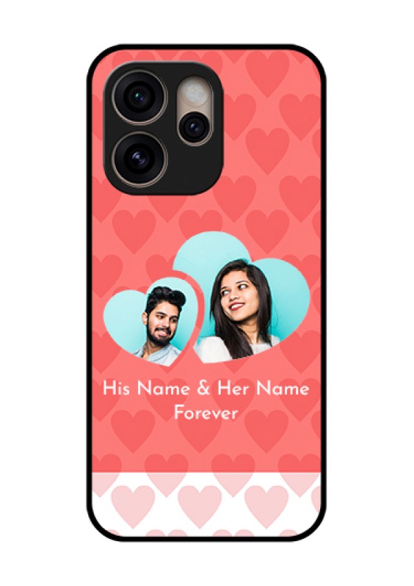 Oppo Reno 15 Pro 5G Custom Glass Phone Case - Couple Pic Upload Design