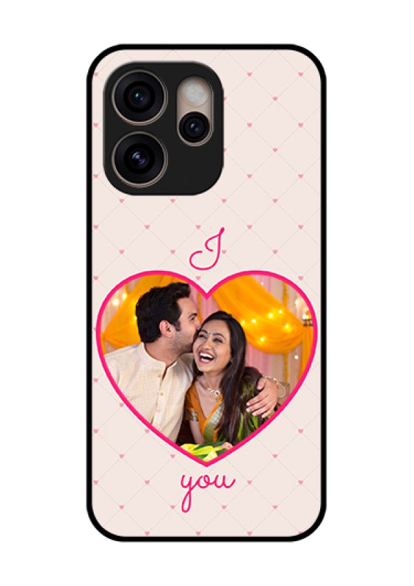 Oppo Reno 15 Pro 5G Custom Glass Phone Case - Heart Shape Design