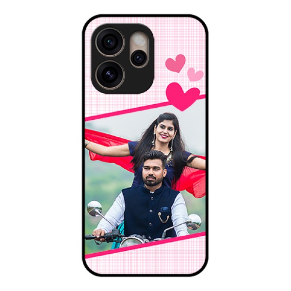Oppo Reno 15 Pro 5G Custom Glass Phone Case - Love Shape Heart Design