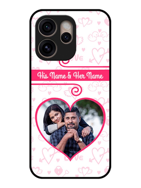 Custom Oppo Reno 15 Pro 5G Custom Glass Phone Case - Heart Shape Love Design