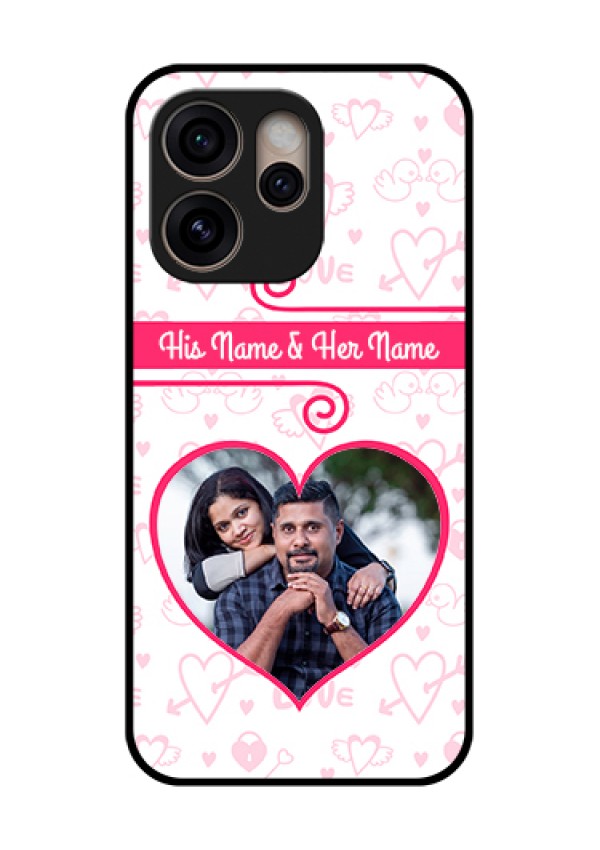 Oppo Reno 15 Pro 5G Custom Glass Phone Case - Heart Shape Love Design