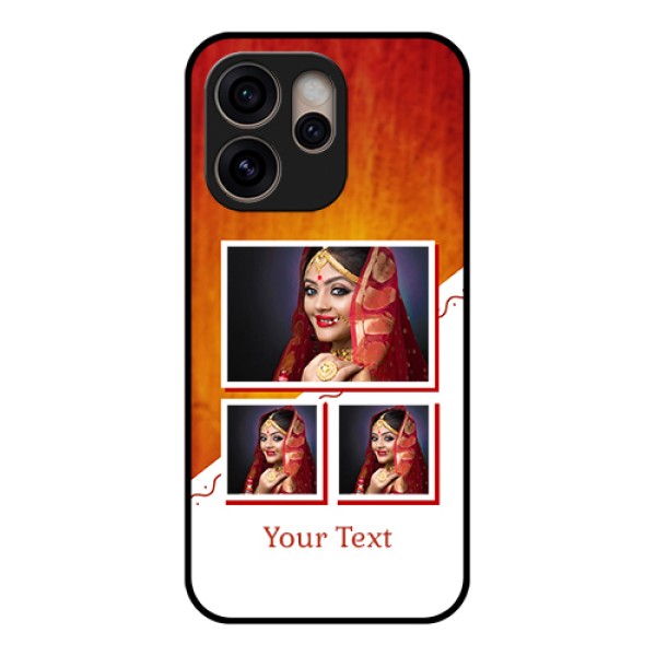 Oppo Reno 15 Pro 5G Custom Glass Phone Case - Wedding Memories Design