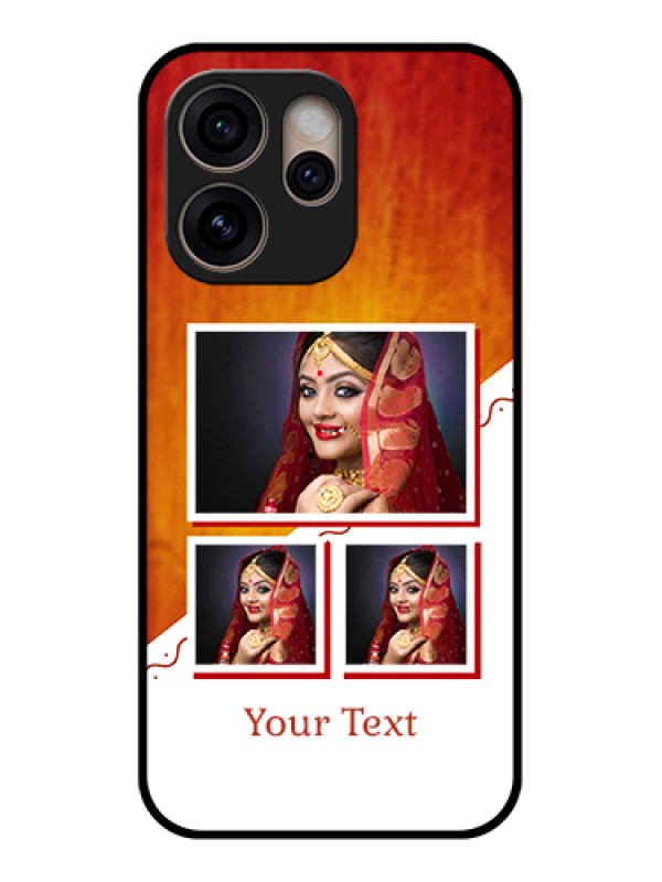 Custom Oppo Reno 15 Pro 5G Custom Glass Phone Case - Wedding Memories Design