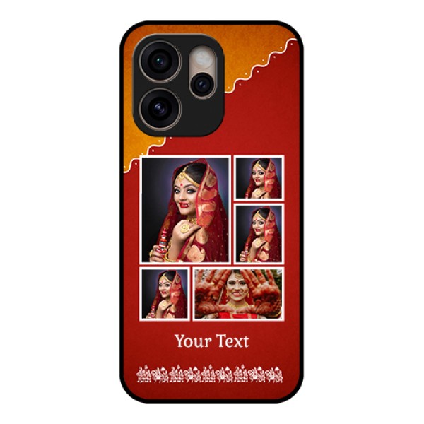 Oppo Reno 15 Pro 5G Custom Glass Phone Case - Wedding Pic Upload Design