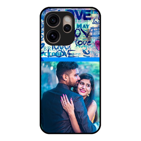 Oppo Reno 15 Pro 5G Custom Glass Phone Case - Colorful Love Design